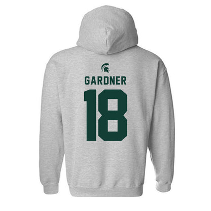 Michigan State - NCAA Football : Jameel Gardner - Generic Shersey Hooded Sweatshirt-1