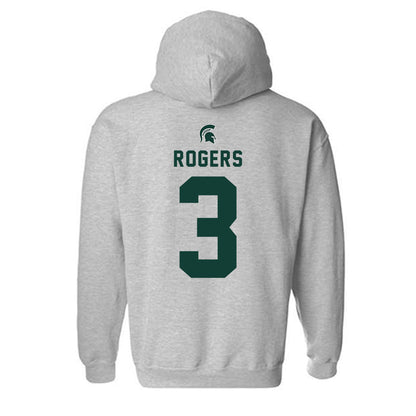 Michigan State - NCAA Women's Soccer : Mekenzie Rogers - Generic Shersey Hooded Sweatshirt-1