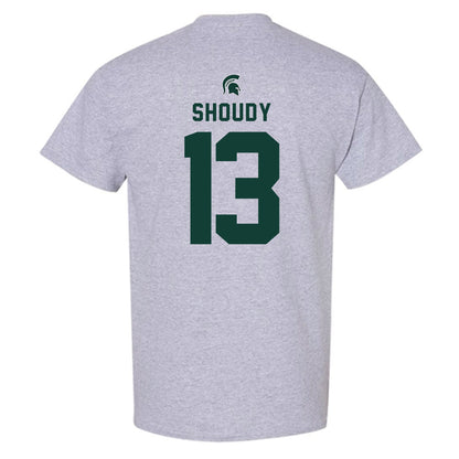 Michigan State - NCAA Men's Ice Hockey : Tiernan Shoudy - Generic Shersey T-Shirt-1