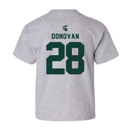 Michigan State - NCAA Baseball : Aidan Donovan - Generic Shersey Youth T-Shirt-1