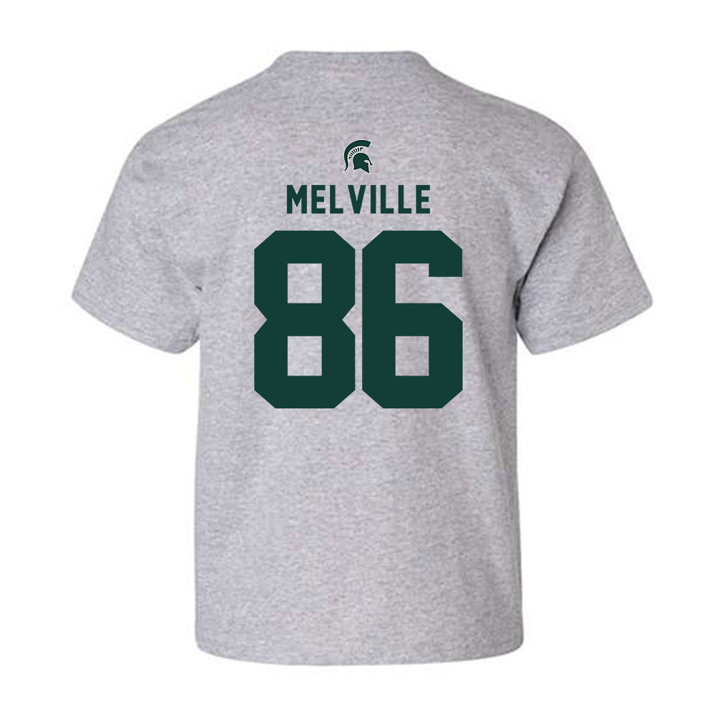 Michigan State - NCAA Football : Ethan Melville - Generic Shersey Youth T-Shirt-1