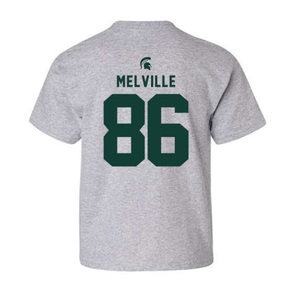 Michigan State - NCAA Football : Ethan Melville - Generic Shersey Youth T-Shirt-1