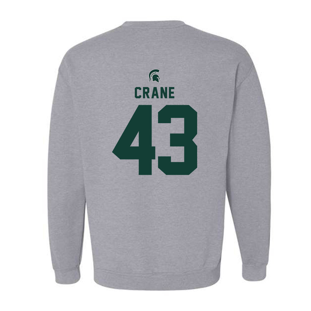 Michigan State - NCAA Baseball : Bobby Crane - Generic Shersey Crewneck Sweatshirt-1