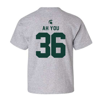 Michigan State - NCAA Football : Leonard Ah You - Generic Shersey Youth T-Shirt-1
