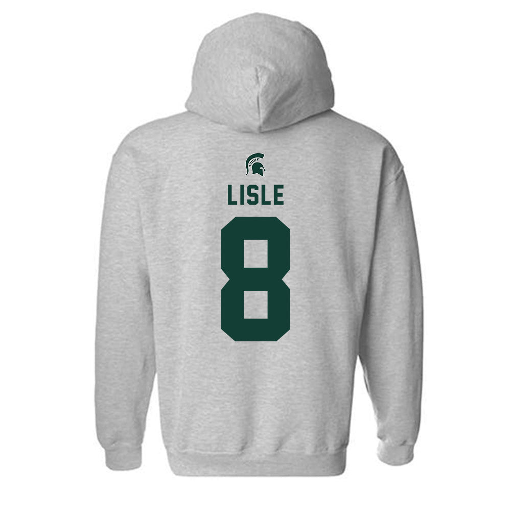 Michigan State - NCAA Football : Trey Lisle - Generic Shersey Hooded Sweatshirt-1