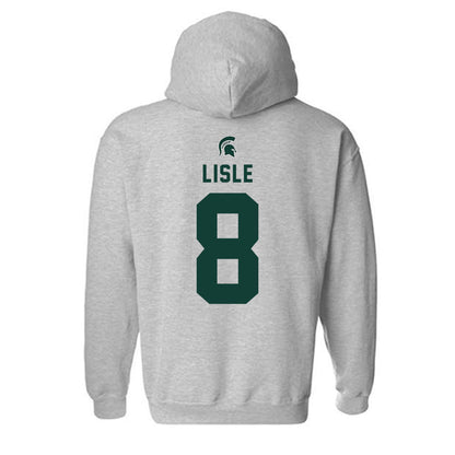 Michigan State - NCAA Football : Trey Lisle - Generic Shersey Hooded Sweatshirt-1