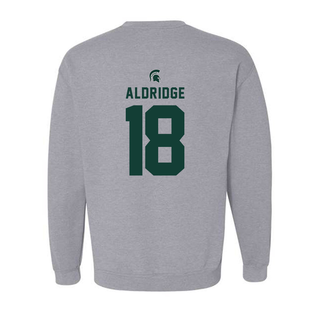 Michigan State - NCAA Baseball : Gunner Aldridge - Generic Shersey Crewneck Sweatshirt