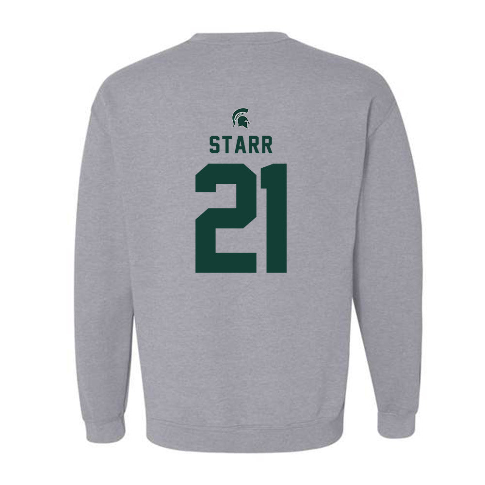 Michigan State - NCAA Softball : Alex Starr - Generic Shersey Crewneck Sweatshirt-1