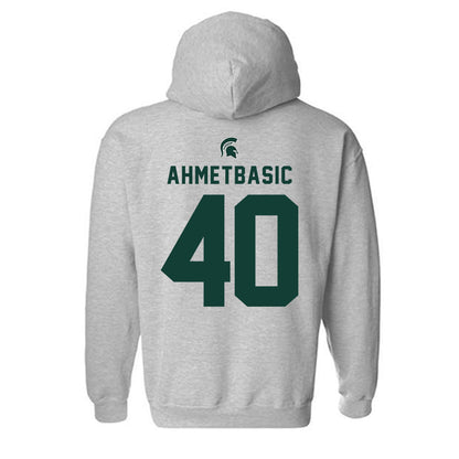 Michigan State - NCAA Football : Tarik Ahmetbasic - Generic Shersey Hooded Sweatshirt-1