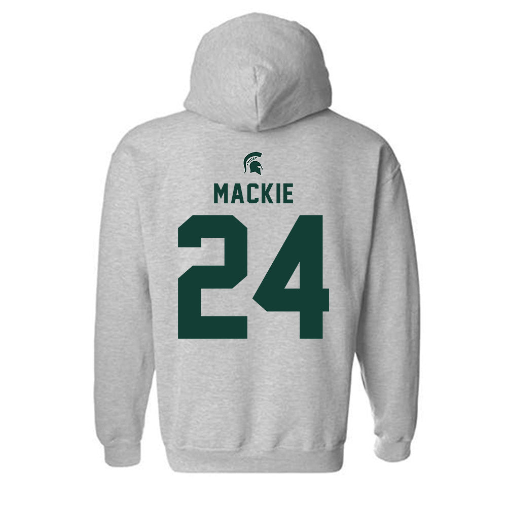 Michigan State - NCAA Men's Ice Hockey : Nathan Mackie - Generic Shersey Hooded Sweatshirt