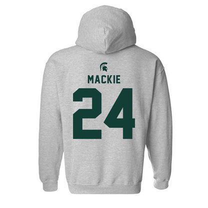 Michigan State - NCAA Men's Ice Hockey : Nathan Mackie - Generic Shersey Hooded Sweatshirt