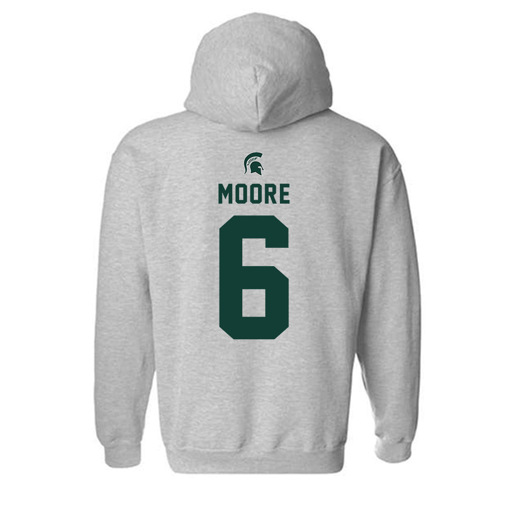 Michigan State - NCAA Football : Fredrick Moore - Generic Shersey Hooded Sweatshirt-1
