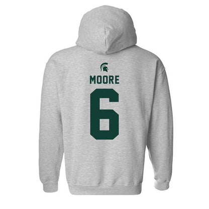 Michigan State - NCAA Football : Fredrick Moore - Generic Shersey Hooded Sweatshirt-1