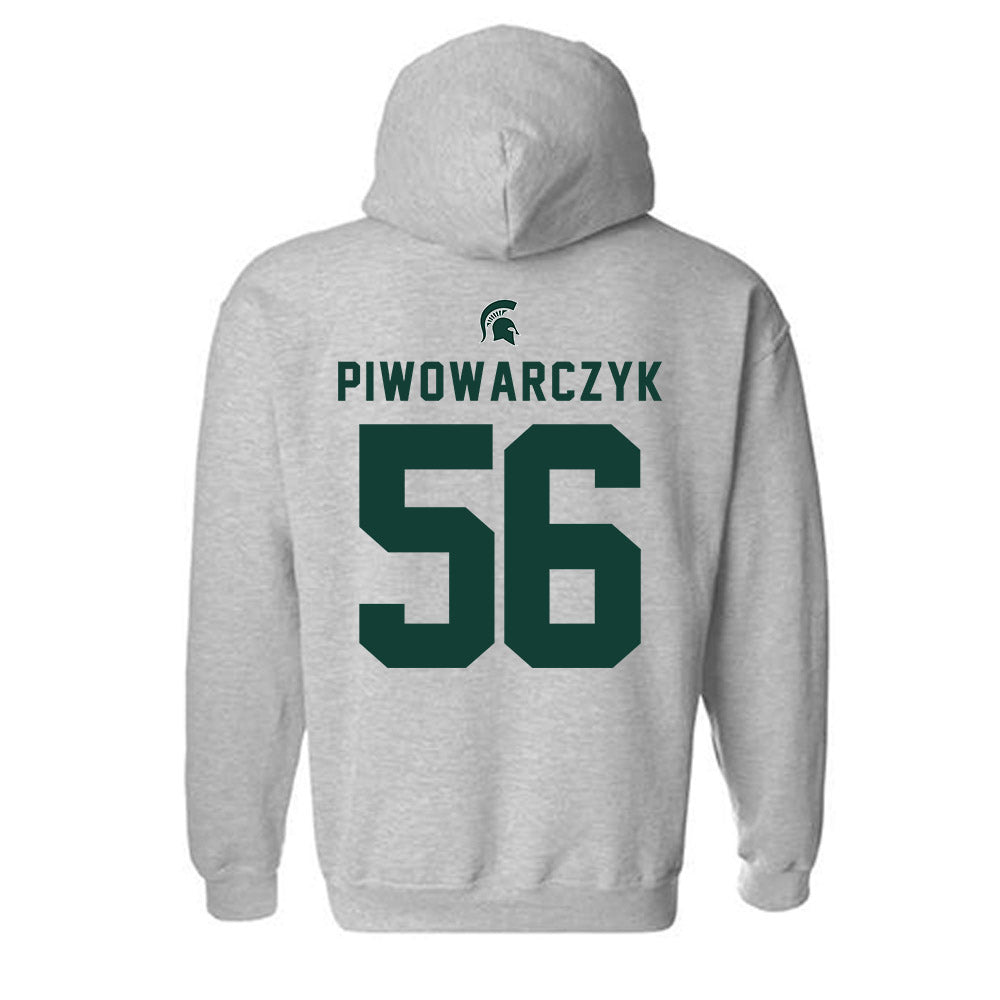Michigan State - NCAA Football : Chris Piwowarczyk - Generic Shersey Hooded Sweatshirt-1