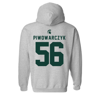 Michigan State - NCAA Football : Chris Piwowarczyk - Generic Shersey Hooded Sweatshirt-1