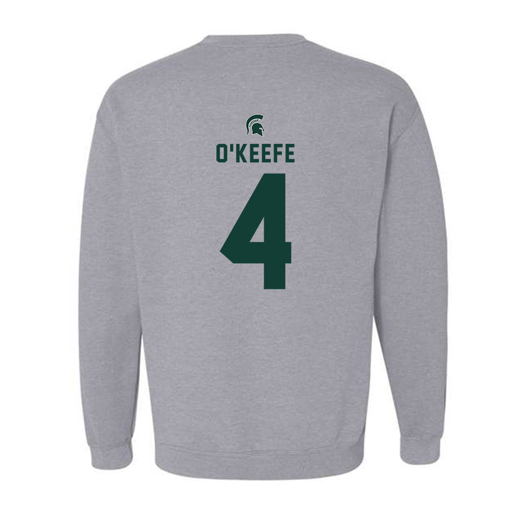 Michigan State - NCAA Men's Soccer : Conner O'Keefe - Generic Shersey Crewneck Sweatshirt-1