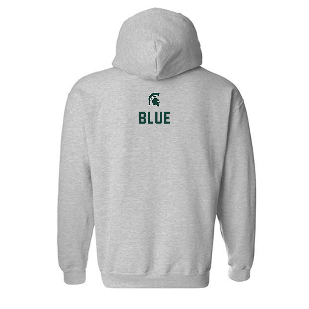 Michigan State - NCAA Women's Track & Field : Katie Blue - Generic Shersey Hooded Sweatshirt-1