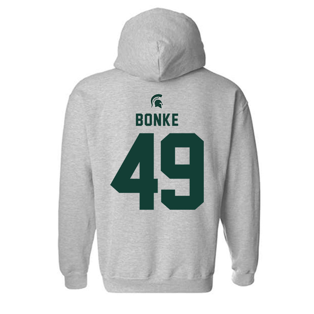 Michigan State - NCAA Men's Basketball : Anton Bonke - Generic Shersey Hooded Sweatshirt-1