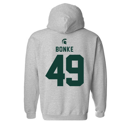 Michigan State - NCAA Men's Basketball : Anton Bonke - Generic Shersey Hooded Sweatshirt-1