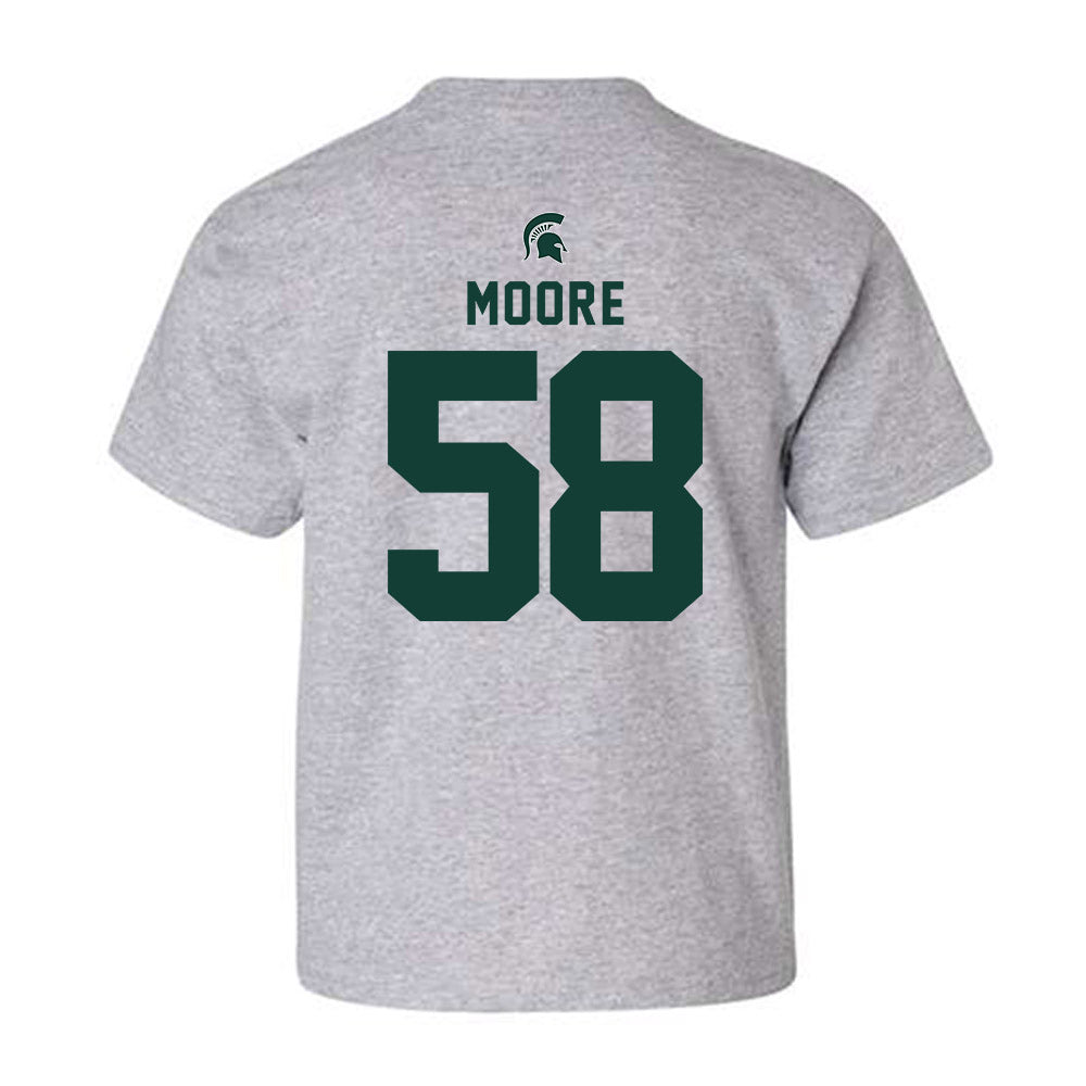 Michigan State - NCAA Football : Conner Moore - Generic Shersey Youth T-Shirt-1