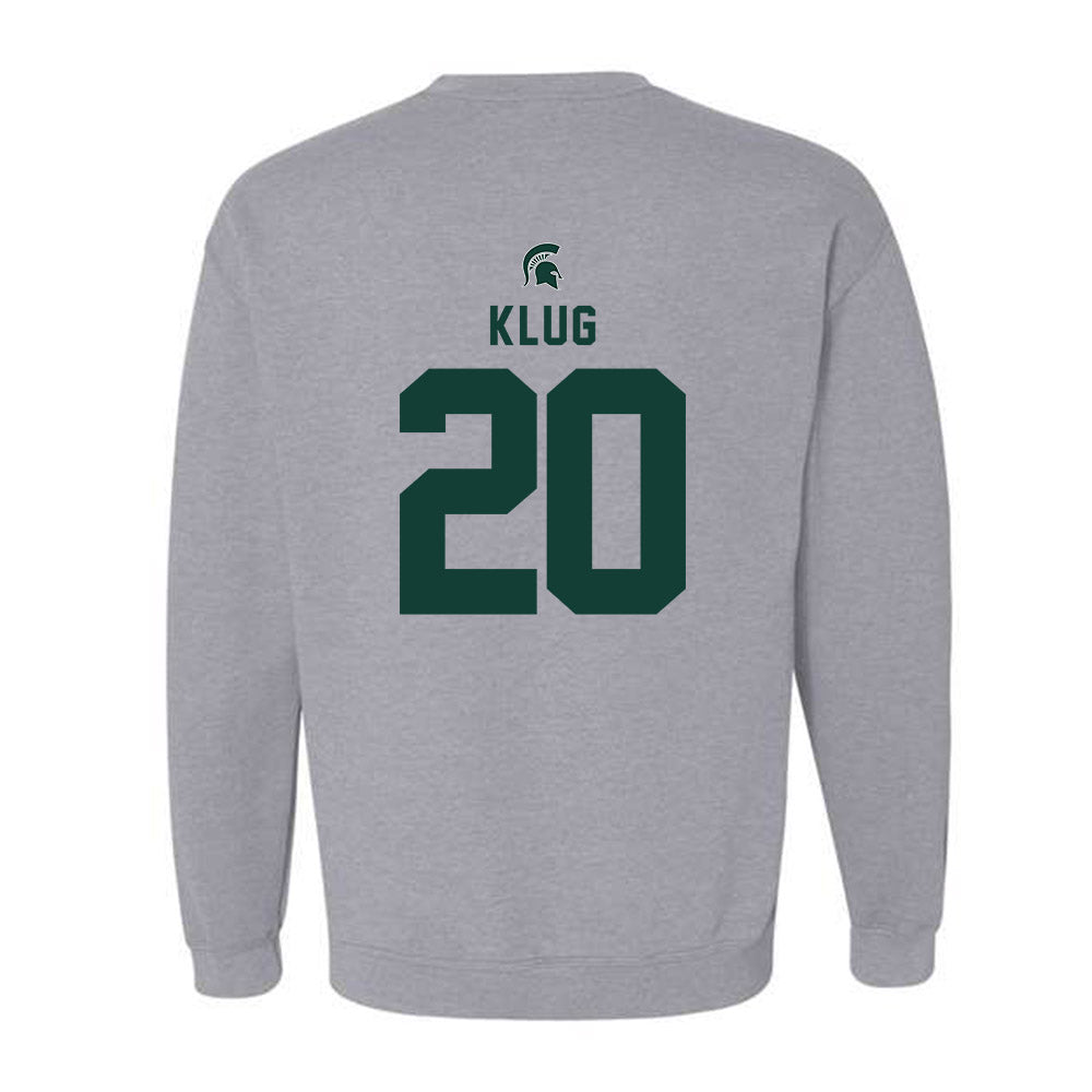Michigan State - NCAA Baseball : Josh Klug - Generic Shersey Crewneck Sweatshirt-1