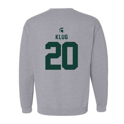 Michigan State - NCAA Baseball : Josh Klug - Generic Shersey Crewneck Sweatshirt-1