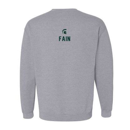Michigan State - NCAA Women's Gymnastics : Riley Fain - Generic Shersey Crewneck Sweatshirt-1