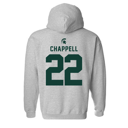 Michigan State - NCAA Football : Tyran Chappell - Generic Shersey Hooded Sweatshirt-1