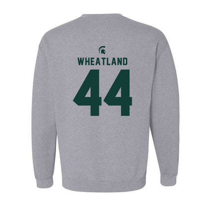 Michigan State - NCAA Football : Caleb Wheatland - Generic Shersey Crewneck Sweatshirt-1