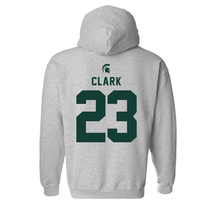 Michigan State - NCAA Men's Ice Hockey : Jimmy Clark - Generic Shersey Hooded Sweatshirt-1