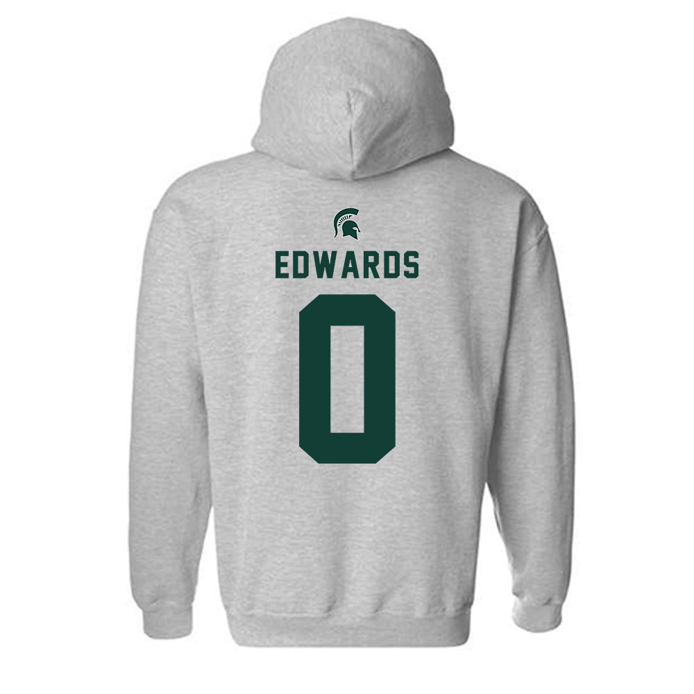 Michigan State - NCAA Football : Cam Edwards - Generic Shersey Hooded Sweatshirt-1