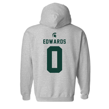 Michigan State - NCAA Football : Cam Edwards - Generic Shersey Hooded Sweatshirt-1