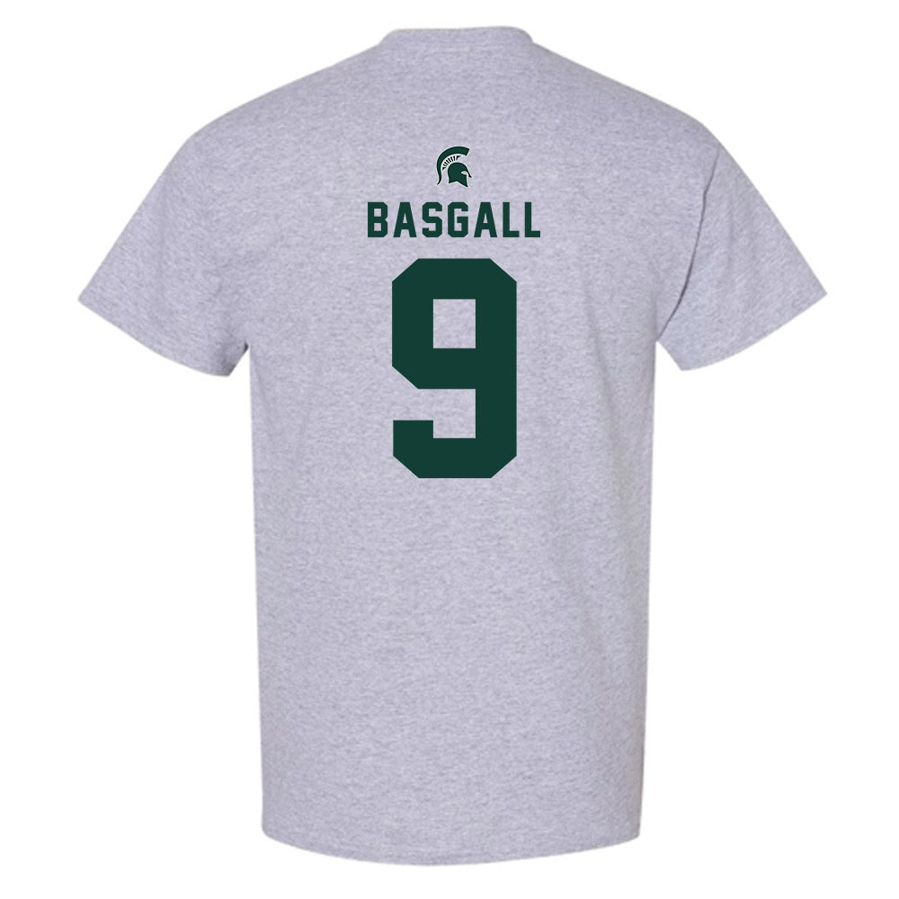 Michigan State - NCAA Men's Ice Hockey : Matthew Basgall - Generic Shersey T-Shirt-1