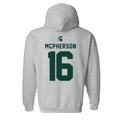 Michigan State - NCAA Women's Soccer : Kaleigh Mcpherson - Generic Shersey Hooded Sweatshirt-1