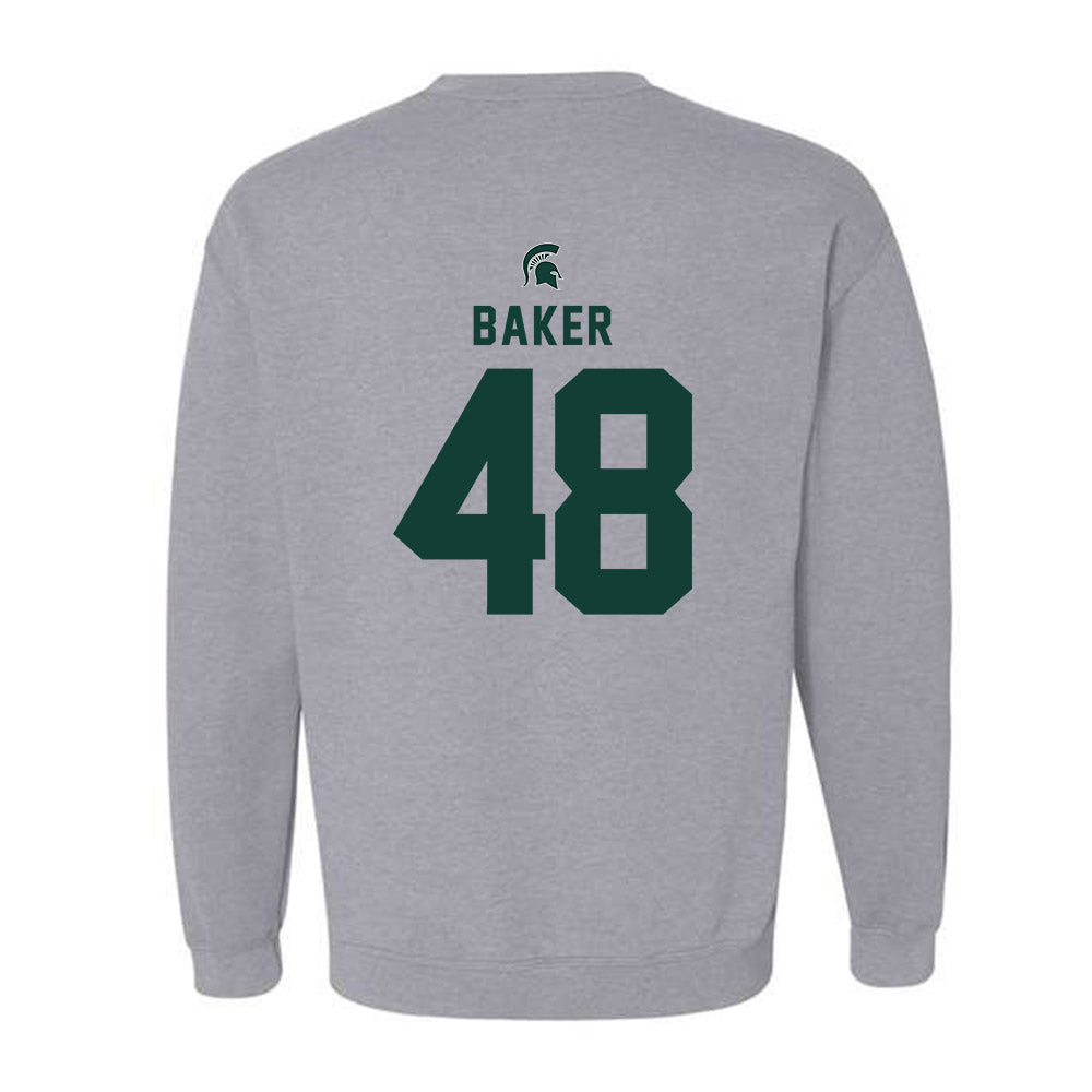 Michigan State - NCAA Football : Charlie Baker - Generic Shersey Crewneck Sweatshirt