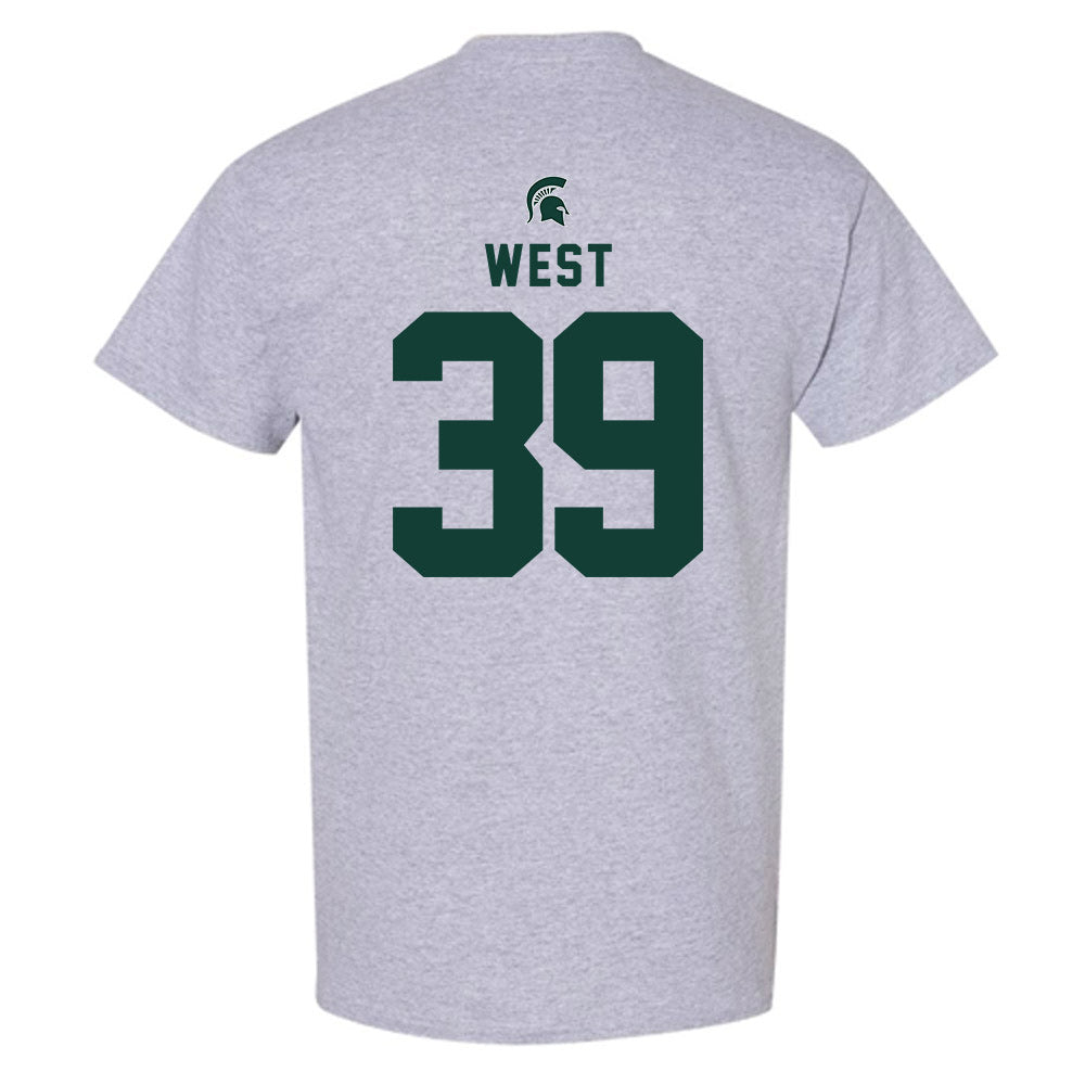 Michigan State - NCAA Football : Elisha West - Generic Shersey T-Shirt-1
