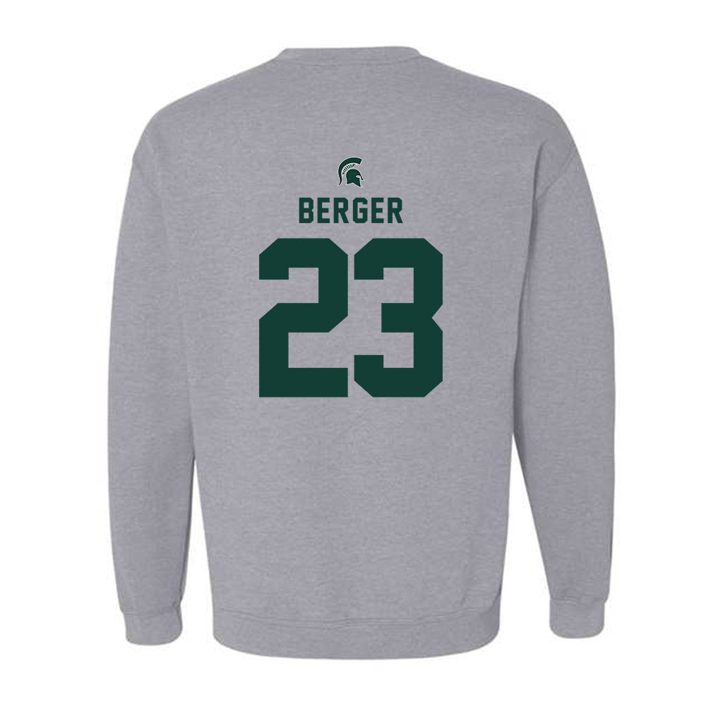 Michigan State - NCAA Women's Volleyball : Cameron Berger - Generic Shersey Crewneck Sweatshirt-1