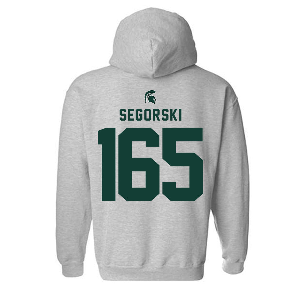 Michigan State - NCAA Wrestling : Owen Segorski - Generic Shersey Hooded Sweatshirt-1