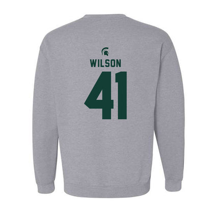 Michigan State - NCAA Football : Jaxson Wilson - Generic Shersey Crewneck Sweatshirt-1