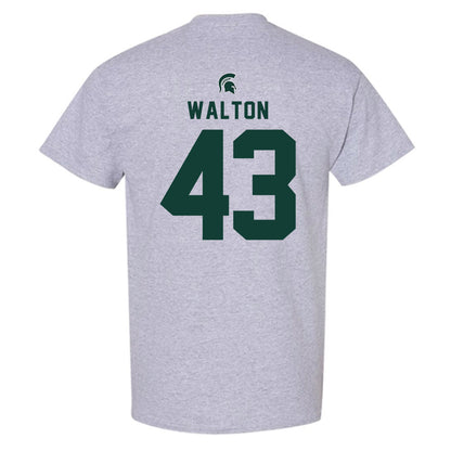 Michigan State - NCAA Men's Basketball : Colin Walton - Generic Shersey T-Shirt-1