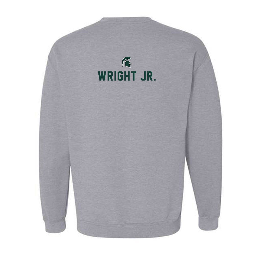 Michigan State - NCAA Football : Robert Wright Jr. - Generic Shersey Crewneck Sweatshirt-1