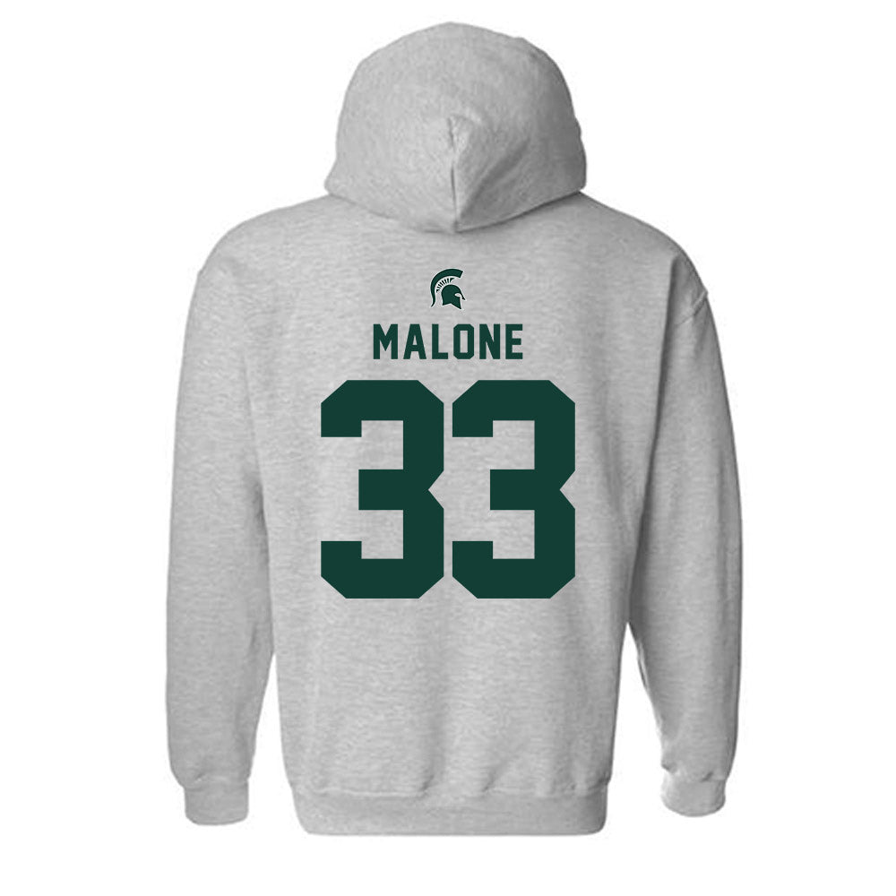 Michigan State - NCAA Football : DiMari Malone - Generic Shersey Hooded Sweatshirt-1
