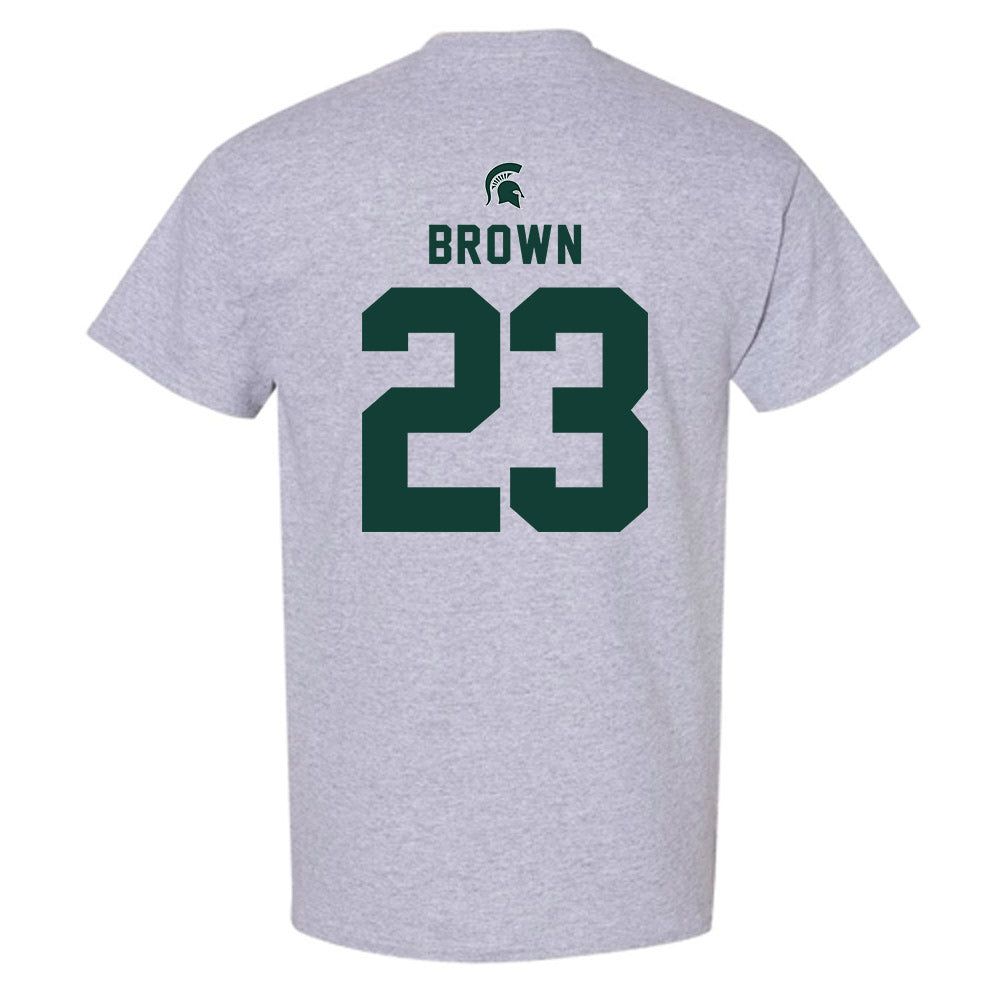 Michigan State - NCAA Women's Basketball : Jalyn Brown - Generic Shersey T-Shirt-1
