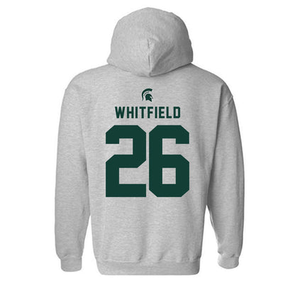 Michigan State - NCAA Women's Volleyball : Alana Whitfield - Generic Shersey Hooded Sweatshirt-1