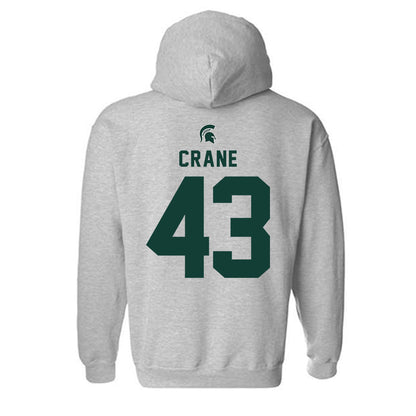 Michigan State - NCAA Baseball : Bobby Crane - Generic Shersey Hooded Sweatshirt-1