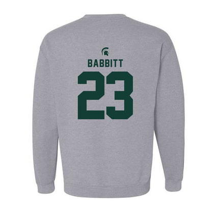 Michigan State - NCAA Football : Peyton Babbitt - Generic Shersey Crewneck Sweatshirt-1