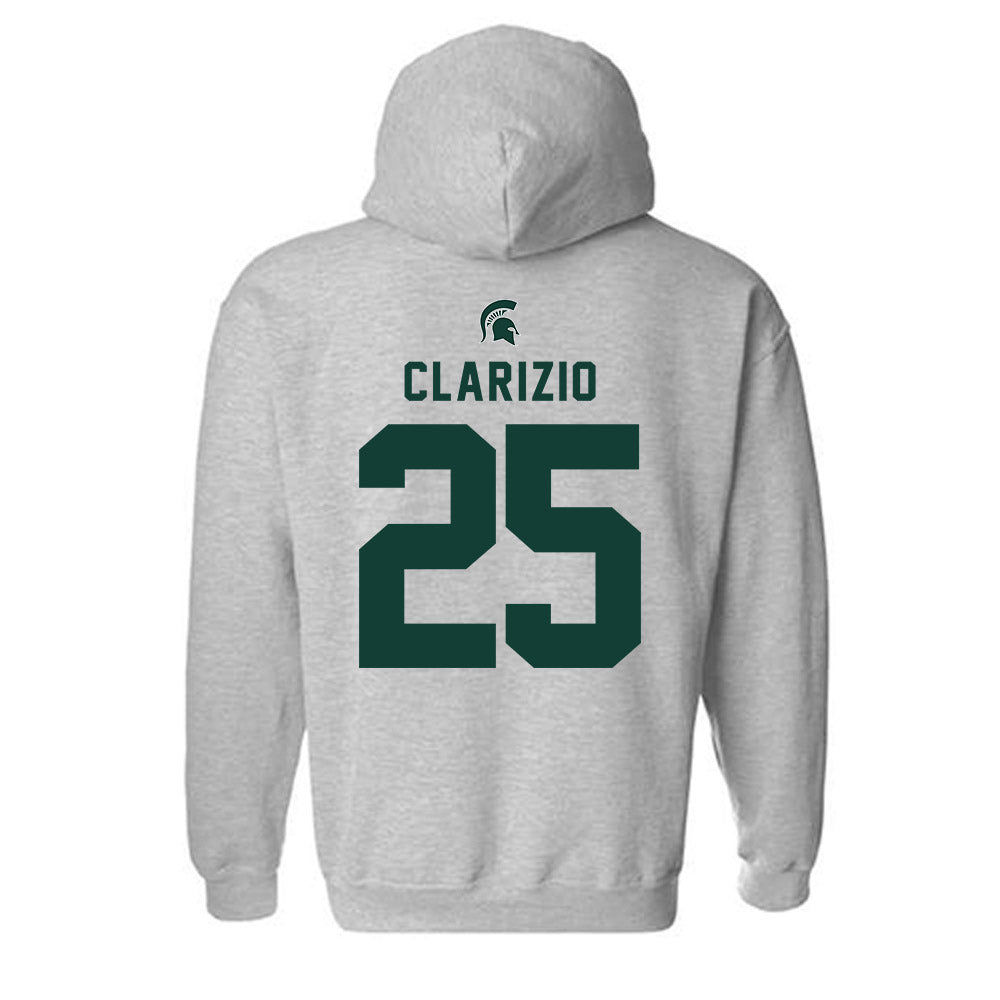 Michigan State - NCAA Football : Jace Clarizio - Generic Shersey Hooded Sweatshirt-1