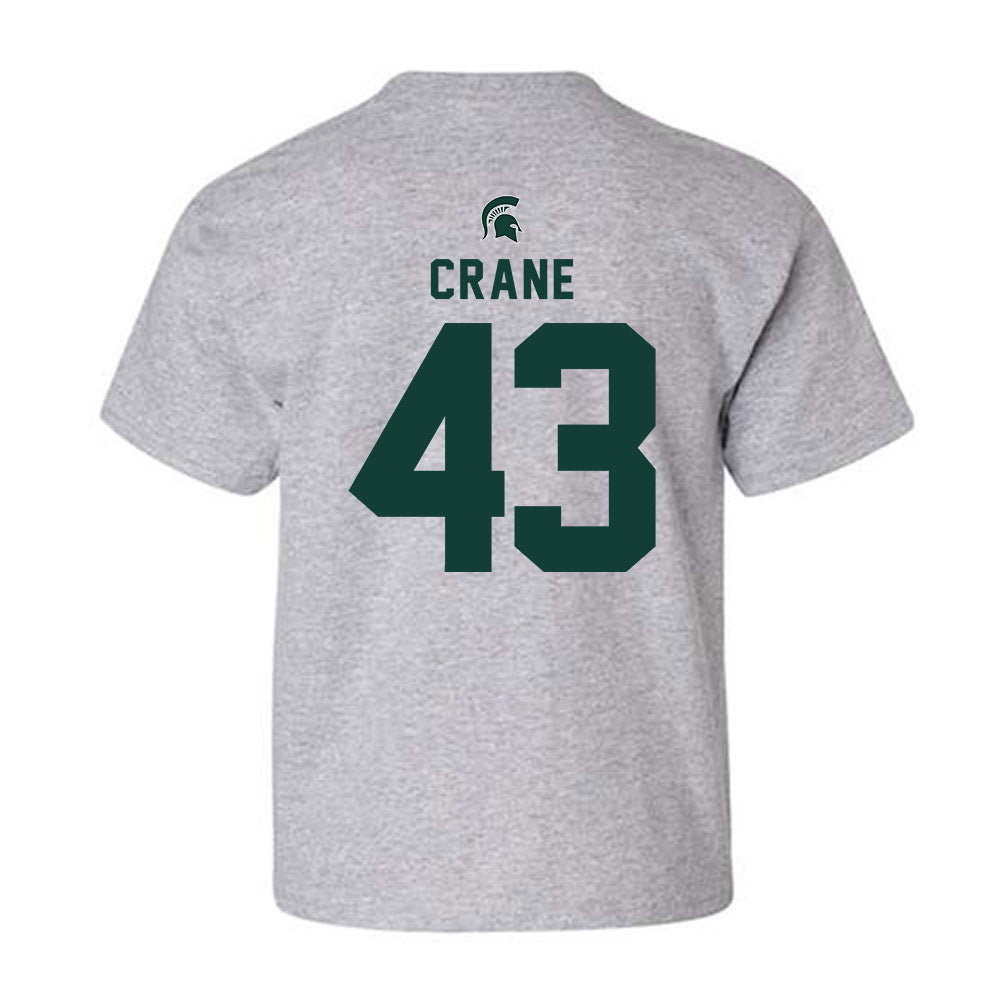 Michigan State - NCAA Baseball : Bobby Crane - Generic Shersey Youth T-Shirt-1