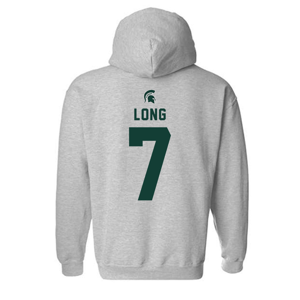 Michigan State - NCAA Women's Volleyball : Malayah Long - Generic Shersey Hooded Sweatshirt-1