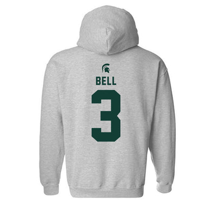 Michigan State - NCAA Football : Tre Bell - Generic Shersey Hooded Sweatshirt-1